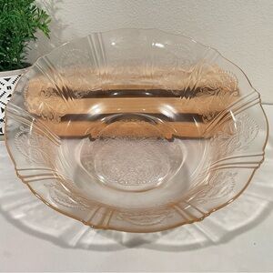 VTG MacBeth-Evans “American Sweetheart” Pink Depression Glass Large Serving Bowl